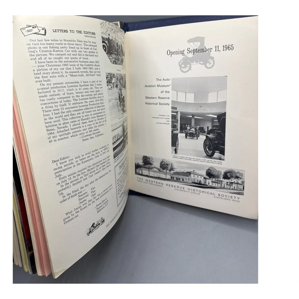 Horseless Carriage Gazette 1964-1965 Magazine Collection 11 Issues Blue Binder-B